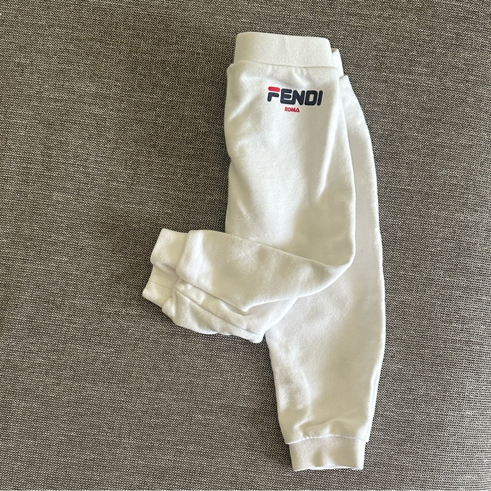 Fendi Kids White Pants